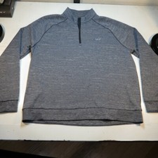 GREG NORMAN SHARK GOLF 1/4 ZIP PULLOVER SWEATSHIRT Sz Mens XL Gray