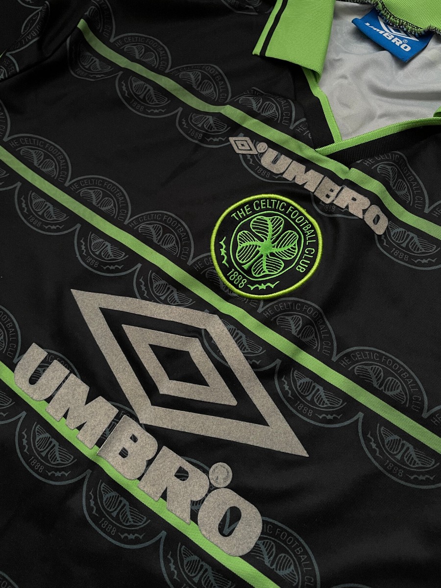 Celtic 1998 - 1999 away football shirt jersey 7 LARSON Umbro