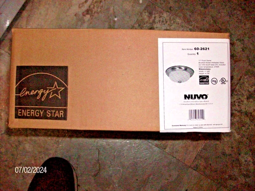 Nuvo Lighting 60-2621 13W Flush Mount Ceiling Light in Brushed Nickel Finish - Picture 1 of 3