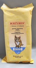 Burt  s Bees Gentle Cleansing Wipes W/Buttermilk for Kittens 50 wipes