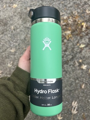 20oz Wide Mouth Hydro Flask Spearmint With Flex Boot for sale 