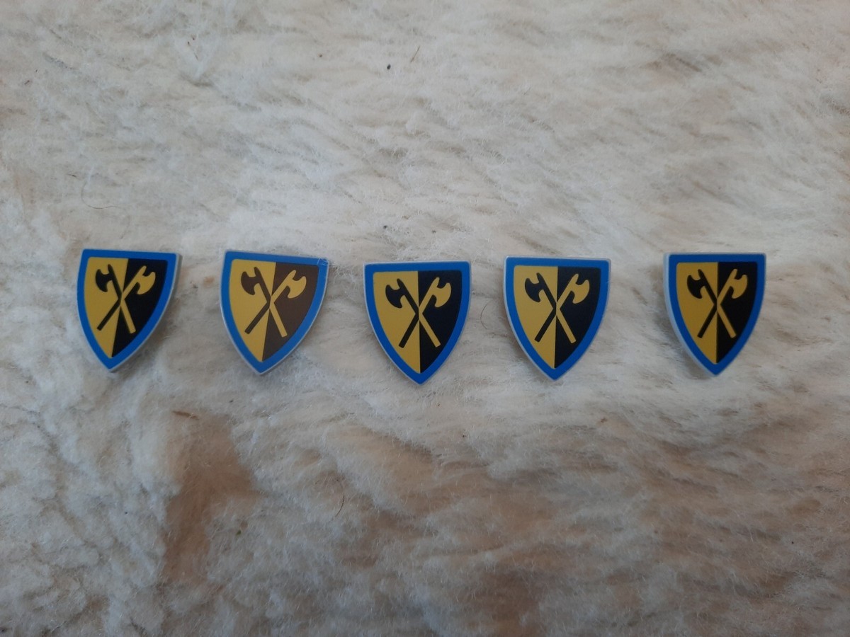 Lego Castle: Double crossed axe shield from 10305 set of 5 | eBay