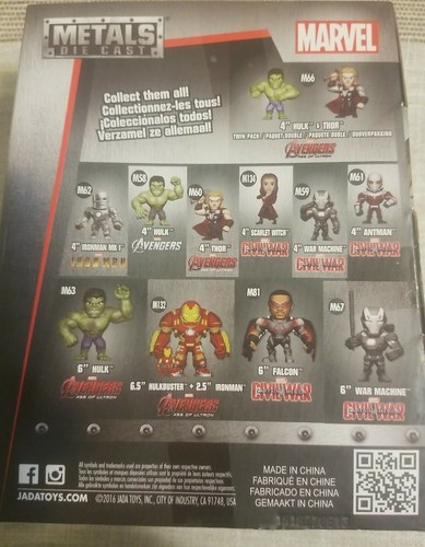 Captain America Civil War Scarlett Witch Wanda Jada Toys Metals Marvel Avengers - 第 2/2 張圖片