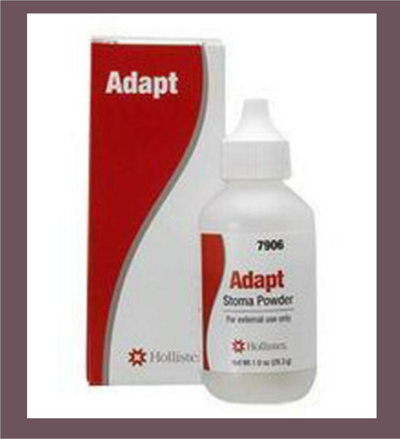 HOLLISTER 7906 ADAPT STOMA POWDER 1oz PUFF BOTTLE OSTOMY SUPPLIES NEW