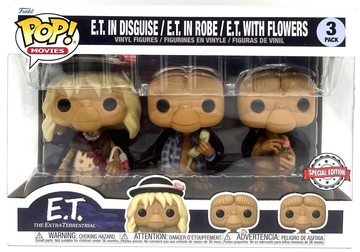 パープル 40周年記念 レアFUNKO POP! E.T.3点セット Funko Pop! Movies E.T. 40th Anniversary 3 Pack Special