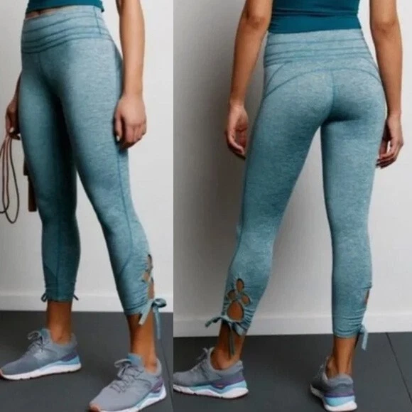 free-people-movement swerve heather side open bow tie leggings