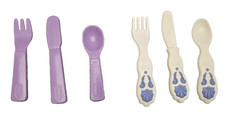 Little Tikes Silverware Fork Knife Spoon Lot Victorian and Purple