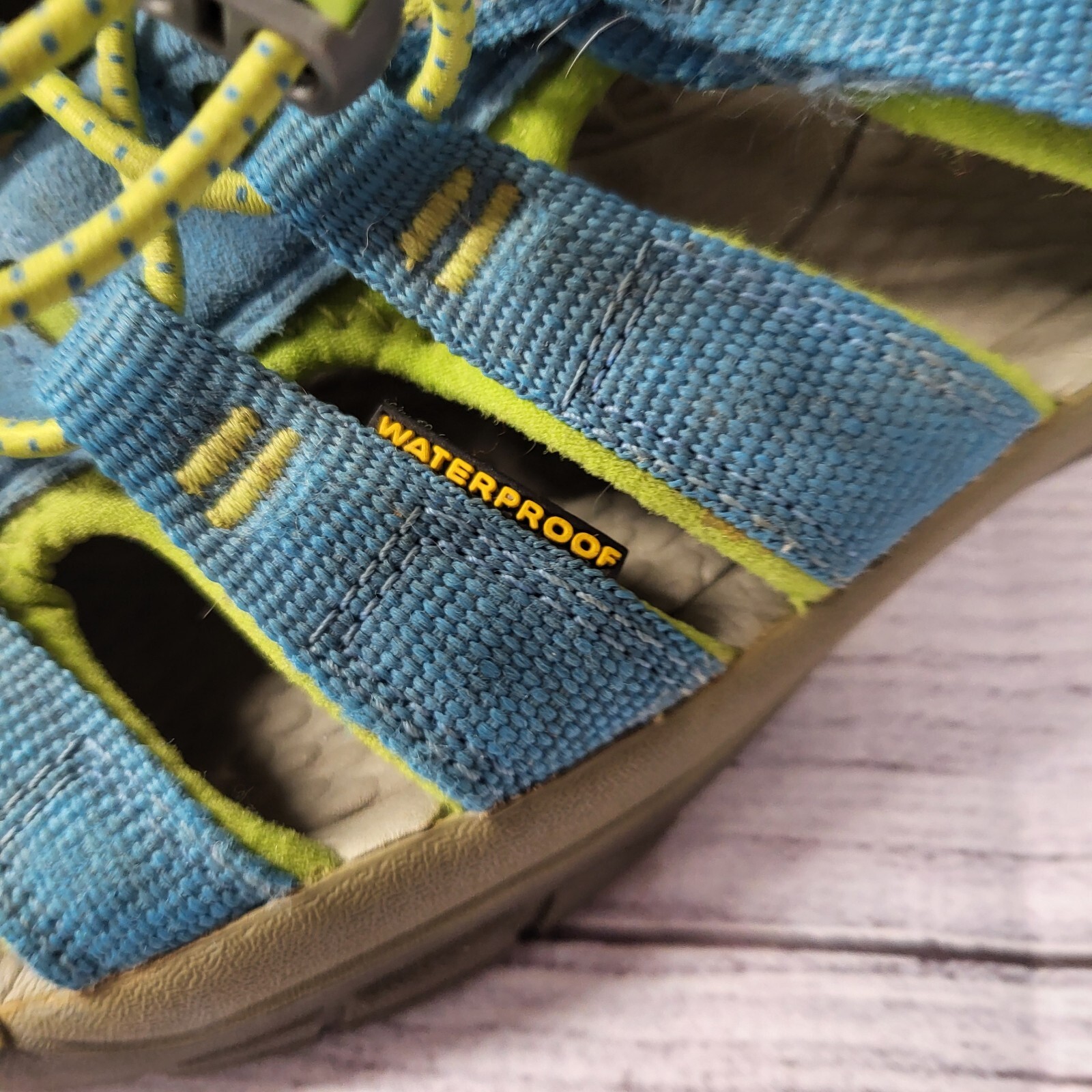 Scarpe sandali Keen Newport H2 giovani grandi bambini ragazze blu verde taglia 4