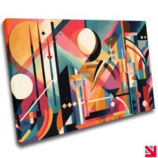 ABSTRACT ARTISTIC ART DECO CANVAS Wall Art Picture Print