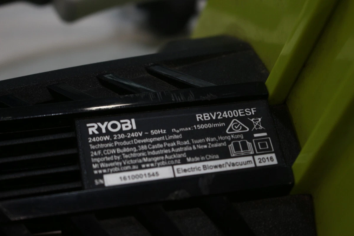 Ryobi 2400W Corded Electric Blower Vac RBV2400ESF
