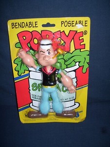 Popeye Bendable and Poseable Figure KFS INC 1993 7' NIB | eBay