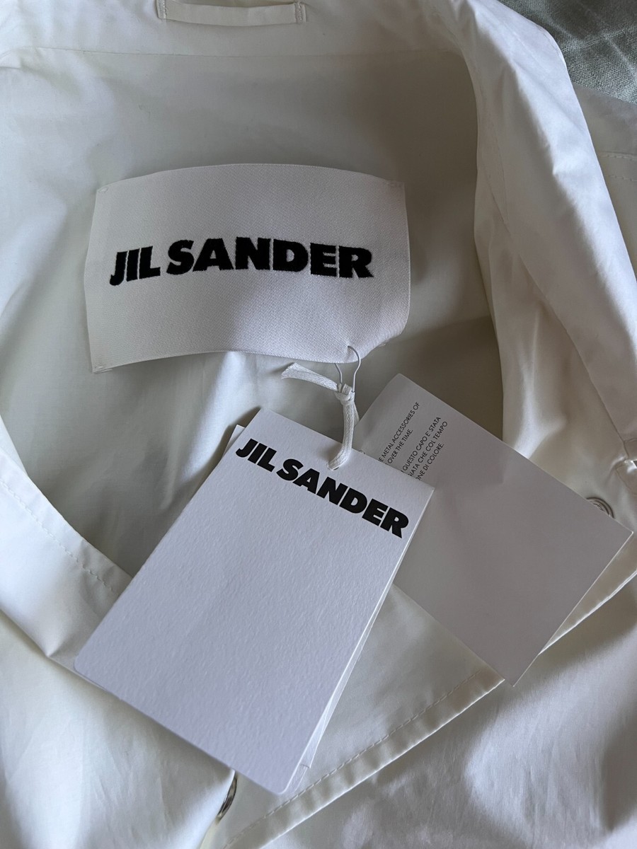 Jil Sander Poplin Shirt Jacket White - Size 50 - White - NEW