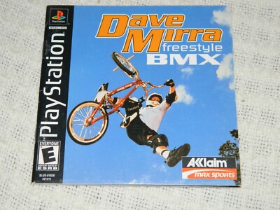 Dave Mirra BMX Sony Playstation psone Instruction Manual ONLY Reg card inc