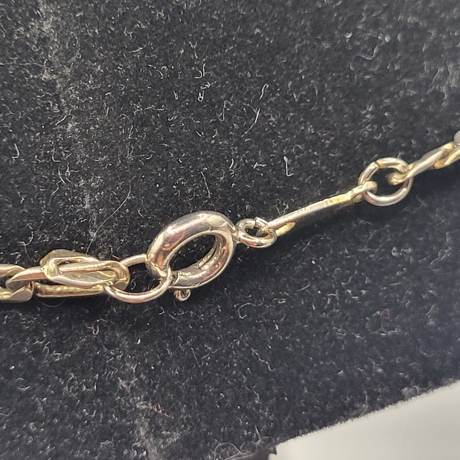 Artisan Made Silver Engraved Triangle Necklace Ch… - image 5