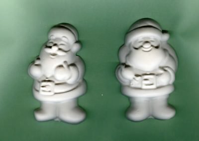Jolly Santa Clause plaster of Paris painting project. Set of 6!