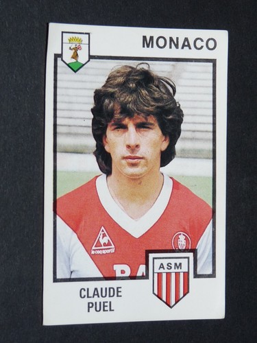 Carte Postale Claude Puel – AS Monaco – Football – 1983-1985