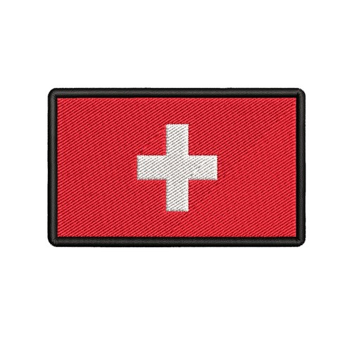 SWITZERLAND FLAG embroidered iron-on PATCH SWISS EMBLEM Confoederatio Helvetica