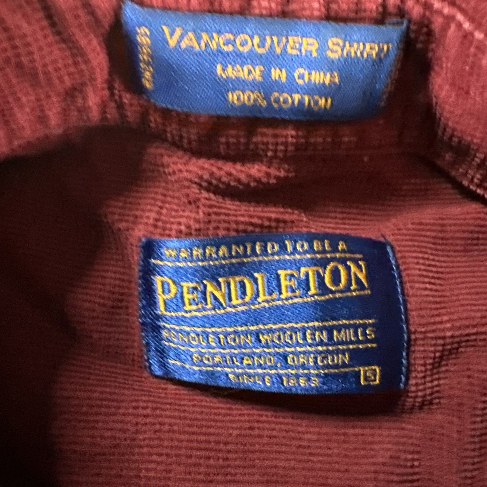Pendleton Shirt Men Small Red Vancouver Shirt Tex… - image 2