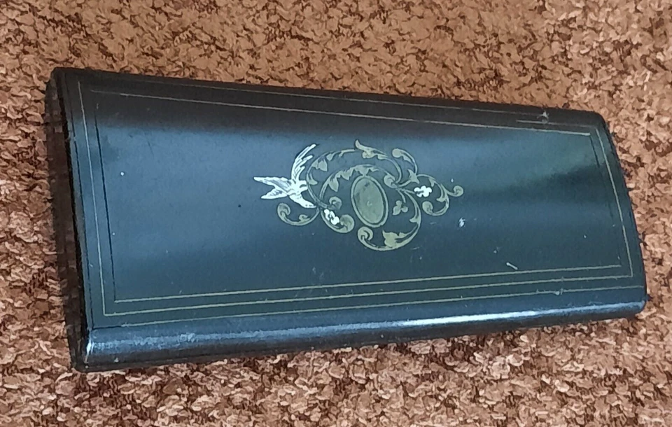 COFFRET BOITE ETUI NECESSAIRE SET DE COUTURE ANCIEN XIXe VIDE - Photo 2/4