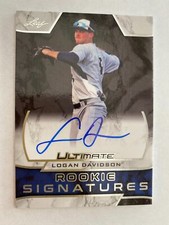 LOGAN DAVIDSON 2019 LEAF ULTIMATE ROOKIE SIGNATURES RC AUTO, OAKLAND A'S, RAYS