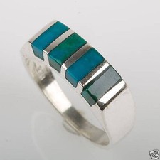 Fashion silver 925 ring  natural Eilat stone israel