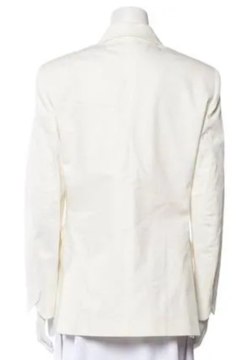 Zadig & Voltaire Winter White Vina Blazer Jacket Size 36 New