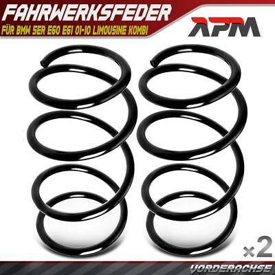 2x Federn Fahrwerksfeder Vorderachse für BMW 5er E60 E61 01-10 Limousine Kombi