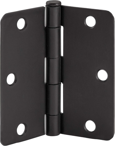188888 1/4-Inch Radius Door Hinges for Interior Doors, 3.5-Inch X 3.5-Inch, Matt - Picture 2 of 12