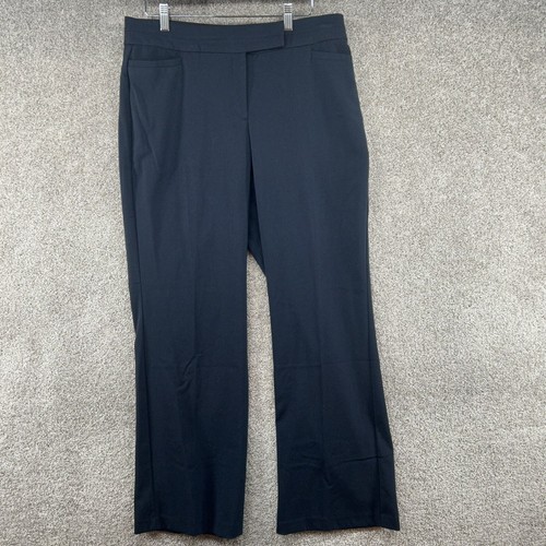 JM Collection Women's Dress Pants Size 12 Blue Straight Leg Mid Rise eBay