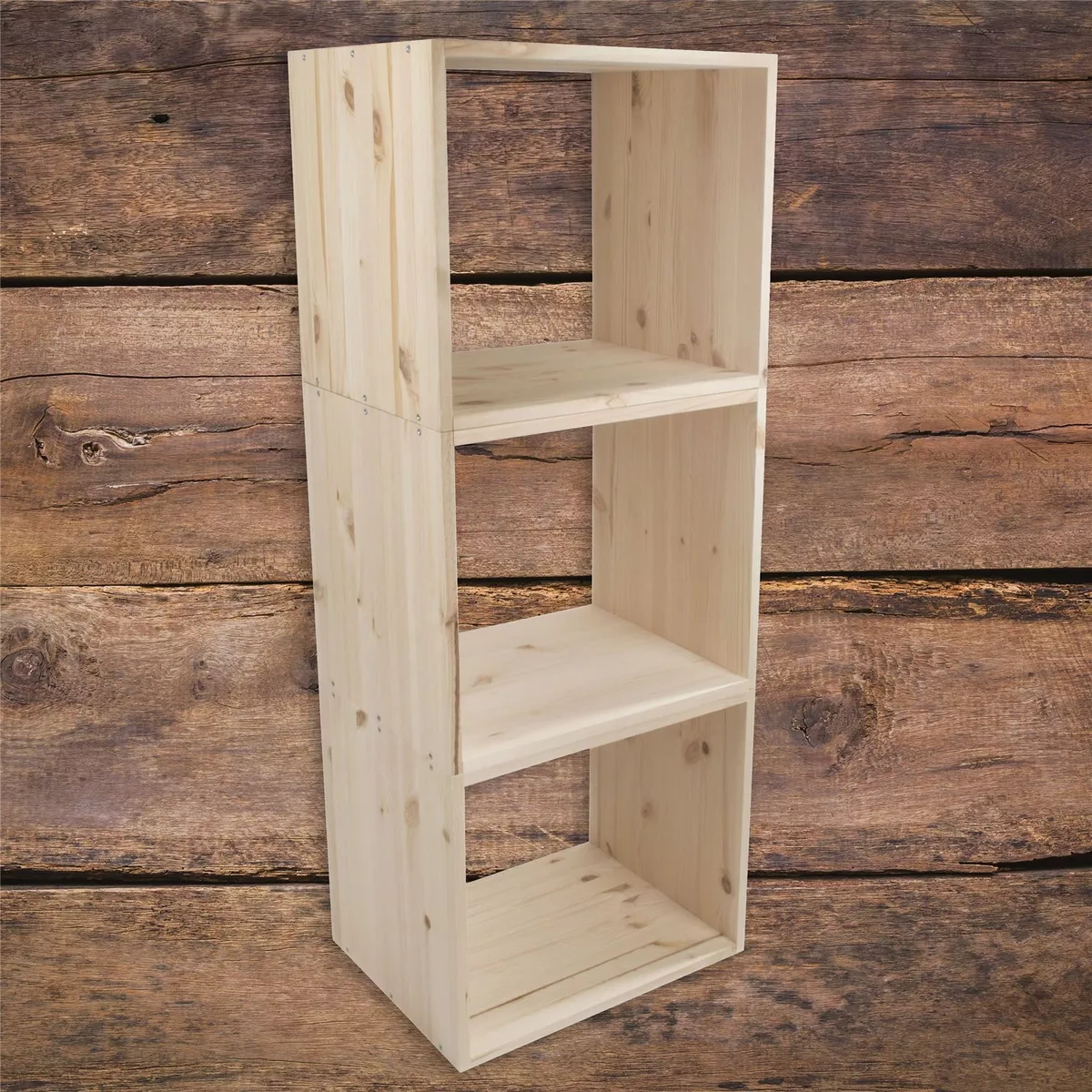 Unfinished wood shelf unit deals