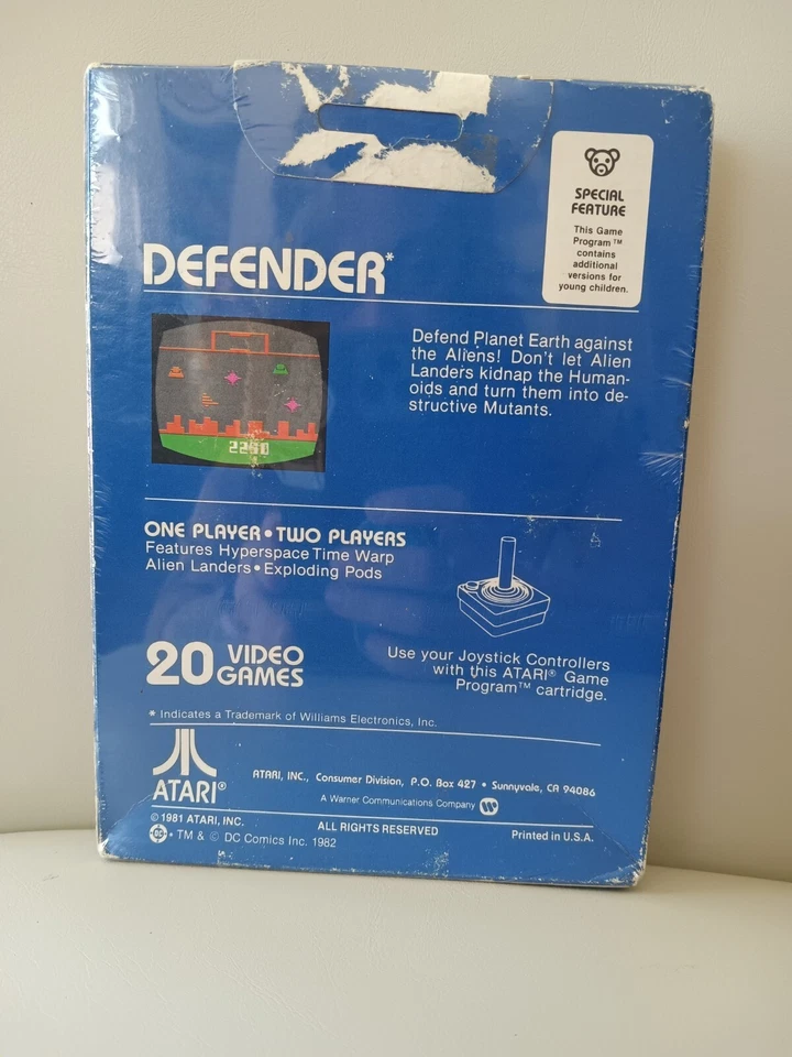 Defender Atari 2600/VCS/Warner 1981 Box WITH Manua/DC Comicl- Grade B - Image 2 of 4