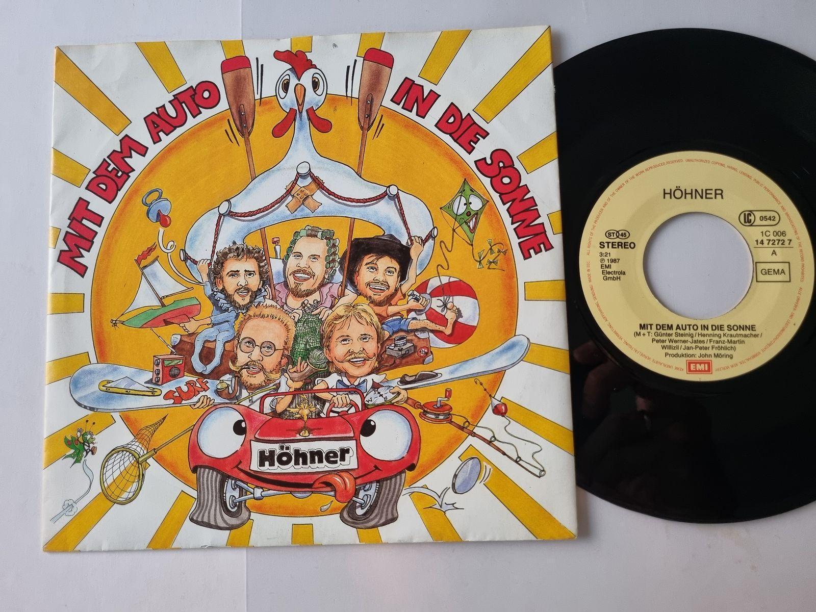7"" Single Höhner - Mit dem Auto in die Sonne Vinyl Germany