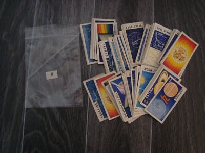 80 x 1950's Brooke Bond Tea Cards OUT INTO SPACE ( ISSUED IN )