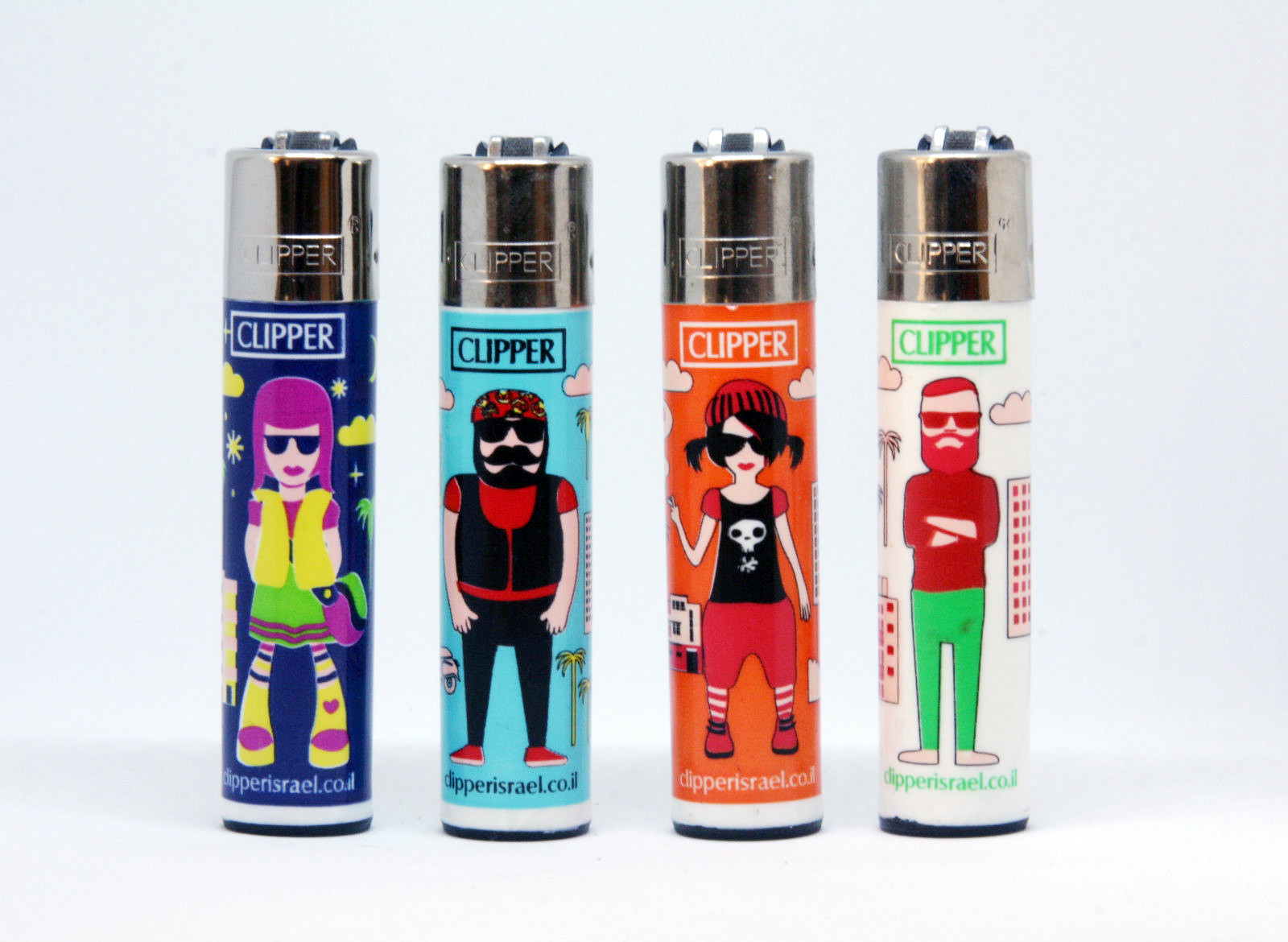 S 4 Pcs Set Refillable |rare| Hipsters |limited Edition|