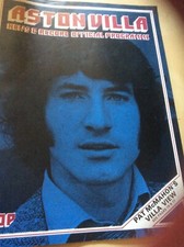 Aston Villa v Bolton Wanders February 1974