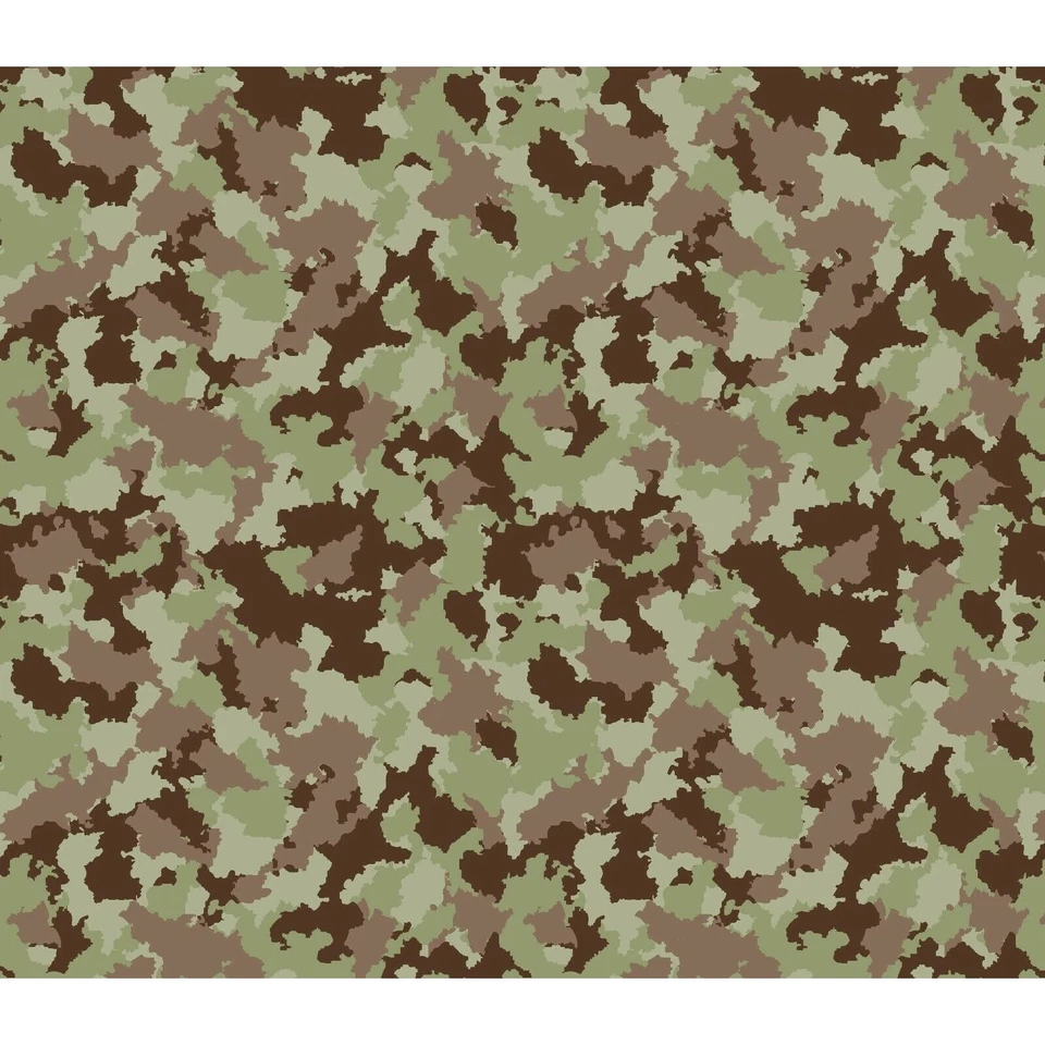 Tela de costura Gearhead camuflaje marrón verde camuflaje precortado 1 yarda X 43 pulgadas algodón Foto 2 de 3