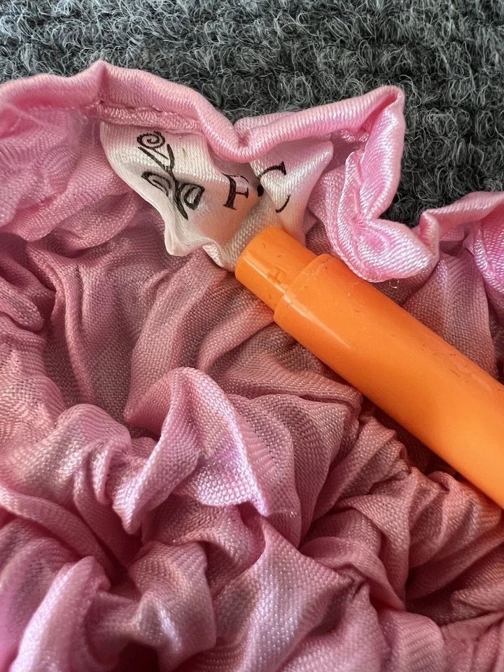 F.C. Camiseta palomitas de maíz rosa manga corta talla única elástica arrugada años 90 de colección Foto 4 de 4