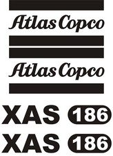 AtlasCopco XAS 186 Kit decalcomanie