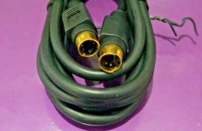 New 6ft S-Video Gold Plated Cable for Computer PC Laptop DVD VCR TV DVR PVR