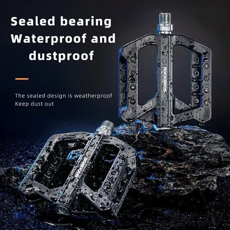 Rodamientos de pedales de bicicleta ultraligeros ROCKBROS 9/16 pulgadas de nailon BMX MTB pedales de bicicleta Foto 4 de 4