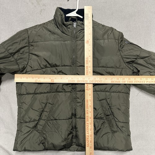 Abercrombie and Fitch Jacket M Vintage 90s Down Waterfowl Feathers Puffer Green - Picture 12 of 13