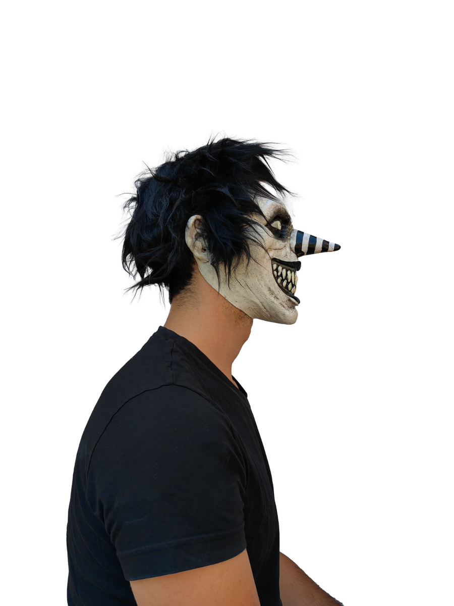 Buy Adult Laughing Jack Black & White Insane Clown Latex Mask