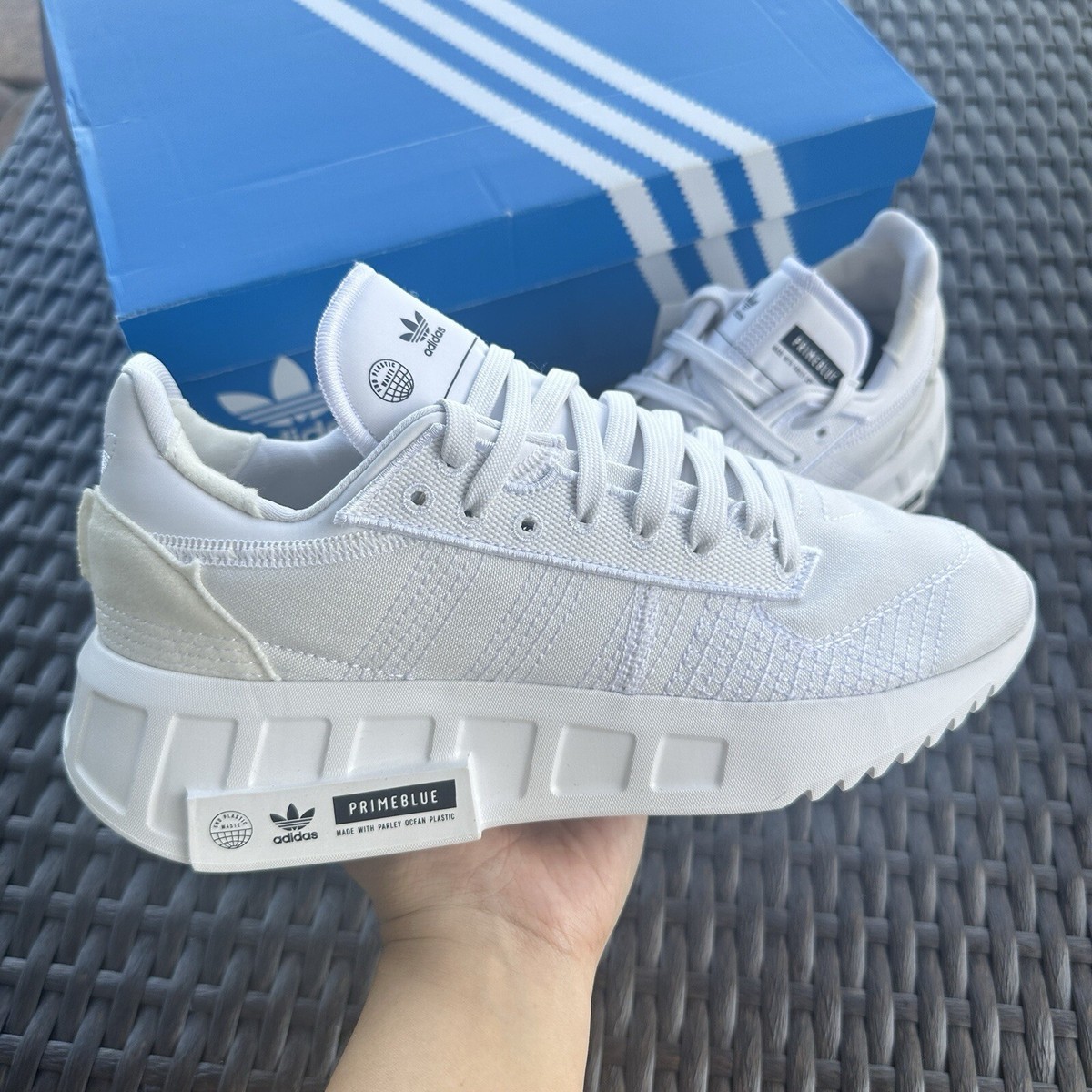 Adidas Geodiver Primeblue Men's Athletic Shoes White FX5079 Size 12