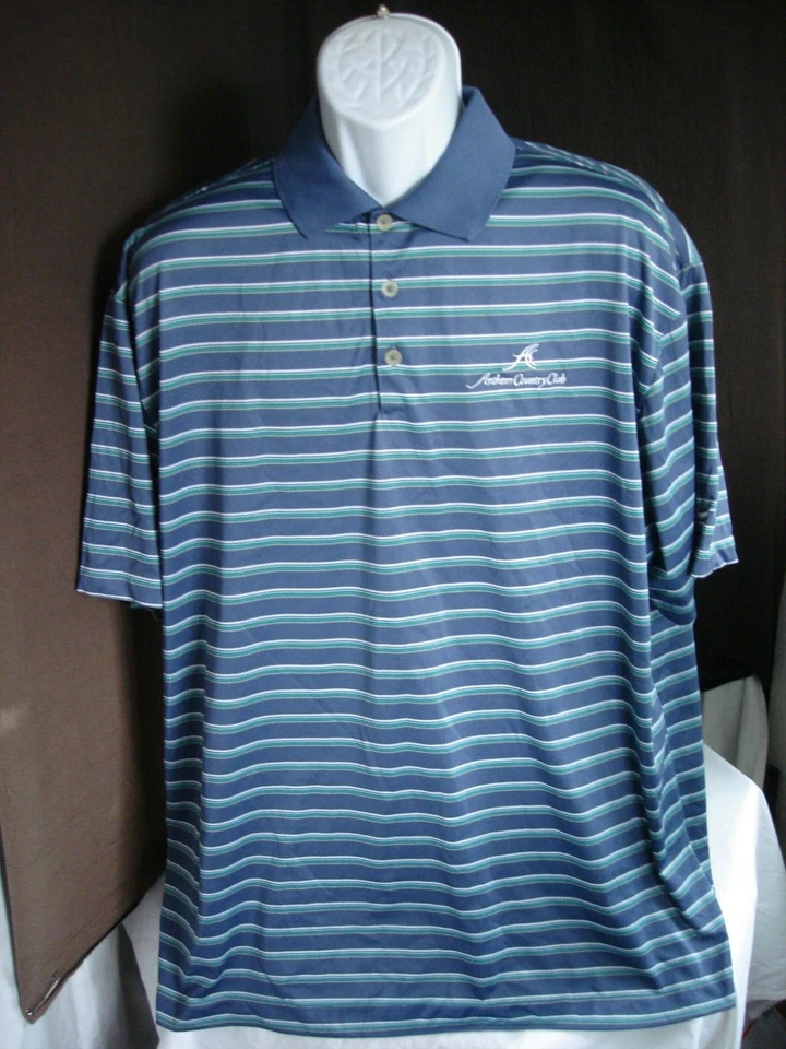 LOTE-10 NIKE, UNDER ARMOUR, PING ECT. CAMISAS POLO A RAYAS POLI S/S CON LOGOTIPOS 2XL Foto 4 de 4