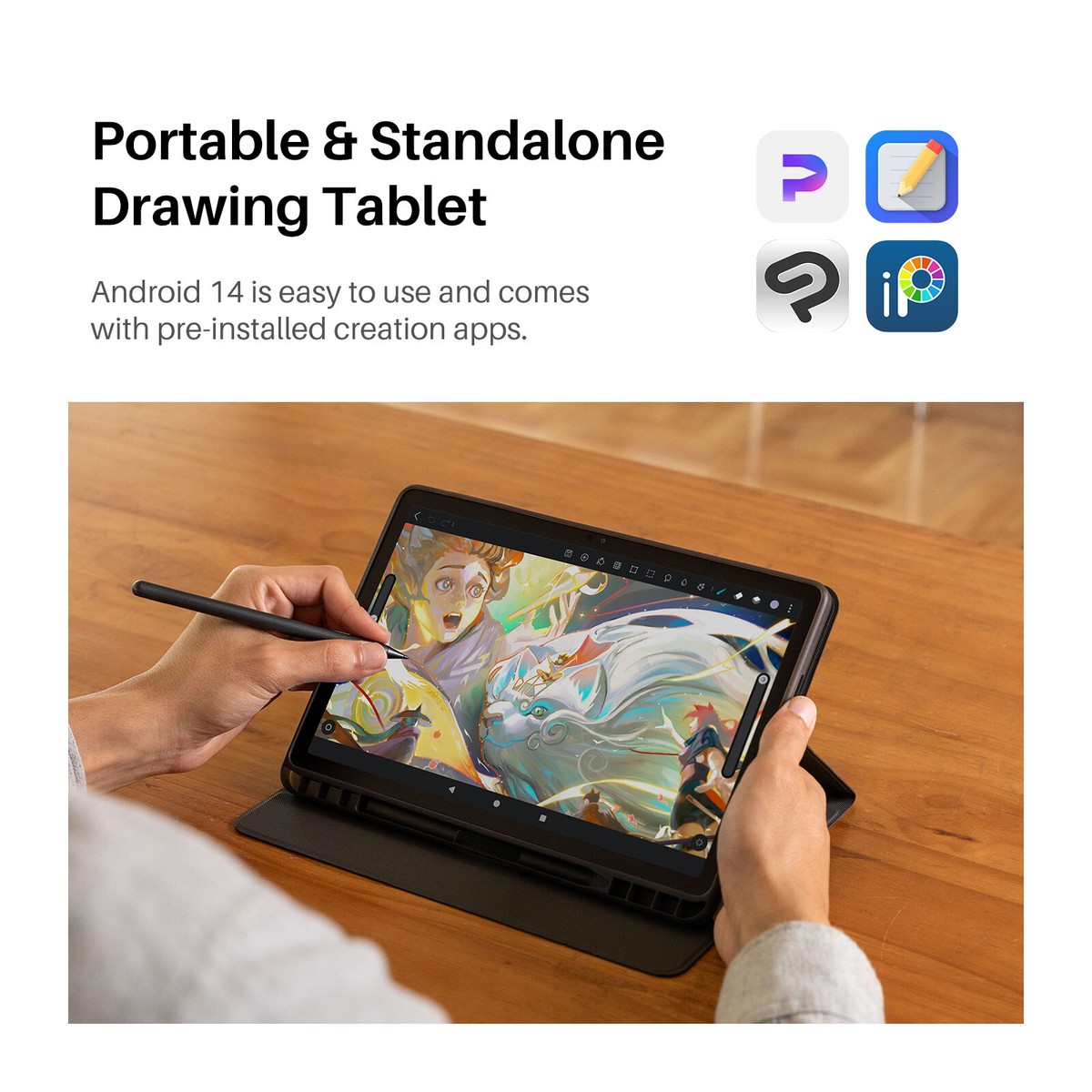 HUION Kamvas Slate 11 Android Tablet 10.95inch Bluetooth Dgital
