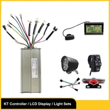 36V/48V 1500W Motors KT-35A Sinewave Controller LCD Display E-Bike Light Kit