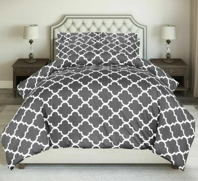 Hojas de cama geométrica King