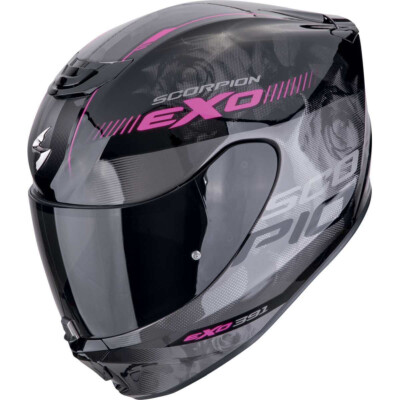 SCORPION Integralhelm EXO-391 AVA Schwarz Silber Rosa M 57/58