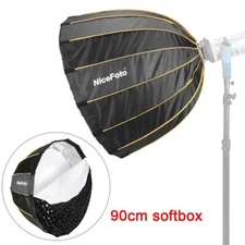 US NiceFoto 90cm Quick Set-up Deep Grid Softbox For Godox AD600pro SL60 SK400II