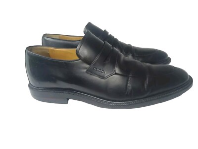 Gucci Men\'s Shoes Size 8.5 D Penny Loafers Black Leather Vintage s-l400.jpg main image 2
